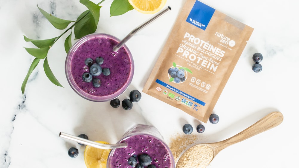 Antioxidant-rich Organic Blueberry Smoothie for a Healthy Energy Boost