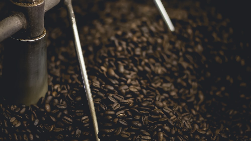 Caffeine Content: Coffee Beans in a Machine