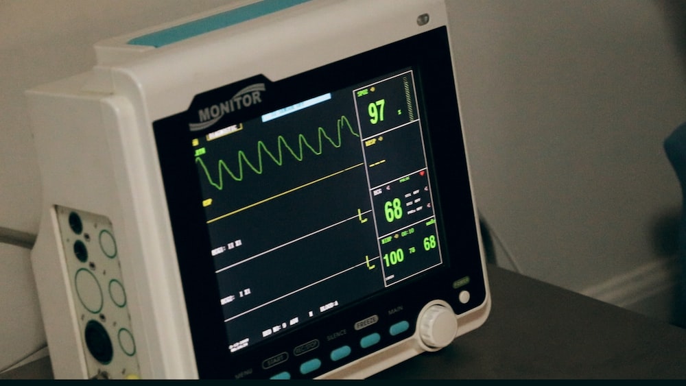 Heart Health: Digital Heart Beat Monitor Display