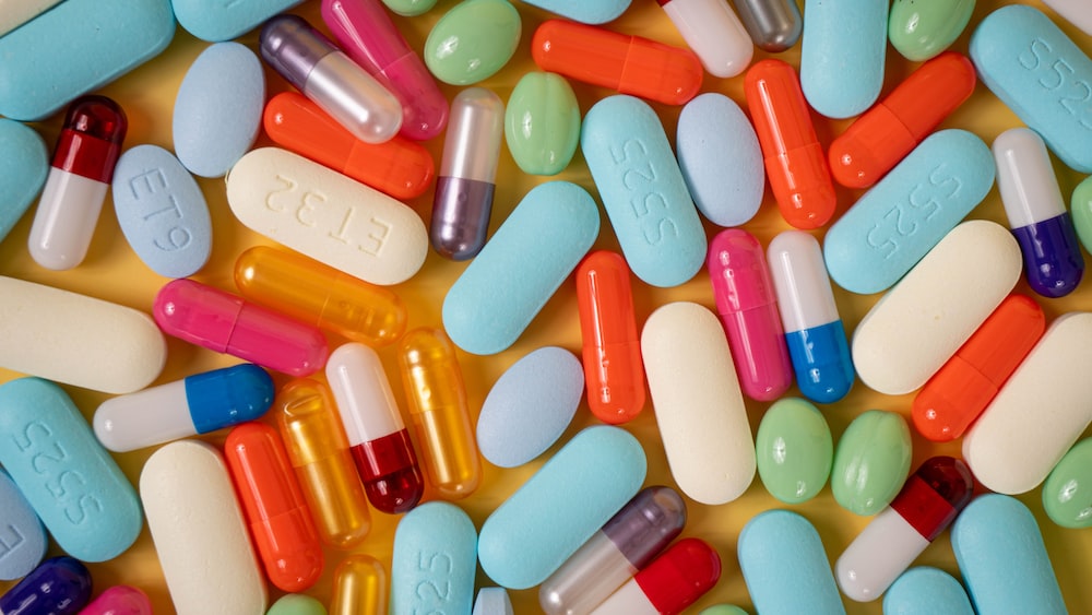 Medication Interaction Visual: A Closeup of Mixed Pills