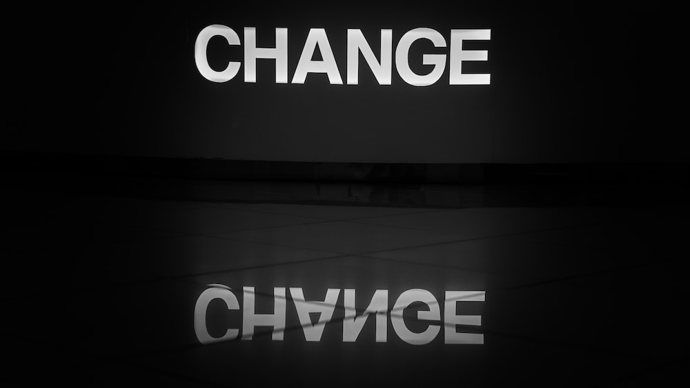 Risks of Change Reflected: A Black and White Image