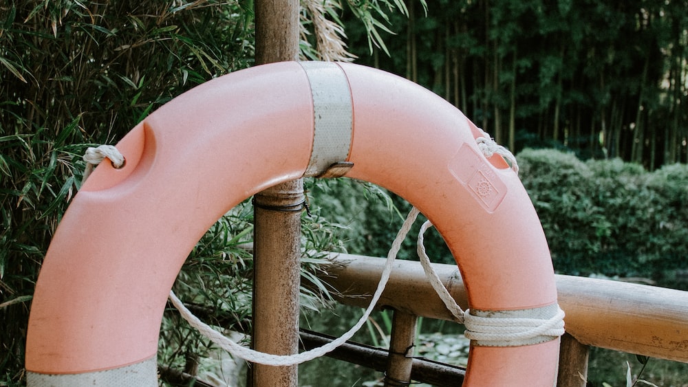 Safe and Refreshing: Pink and White Life Buoy Image