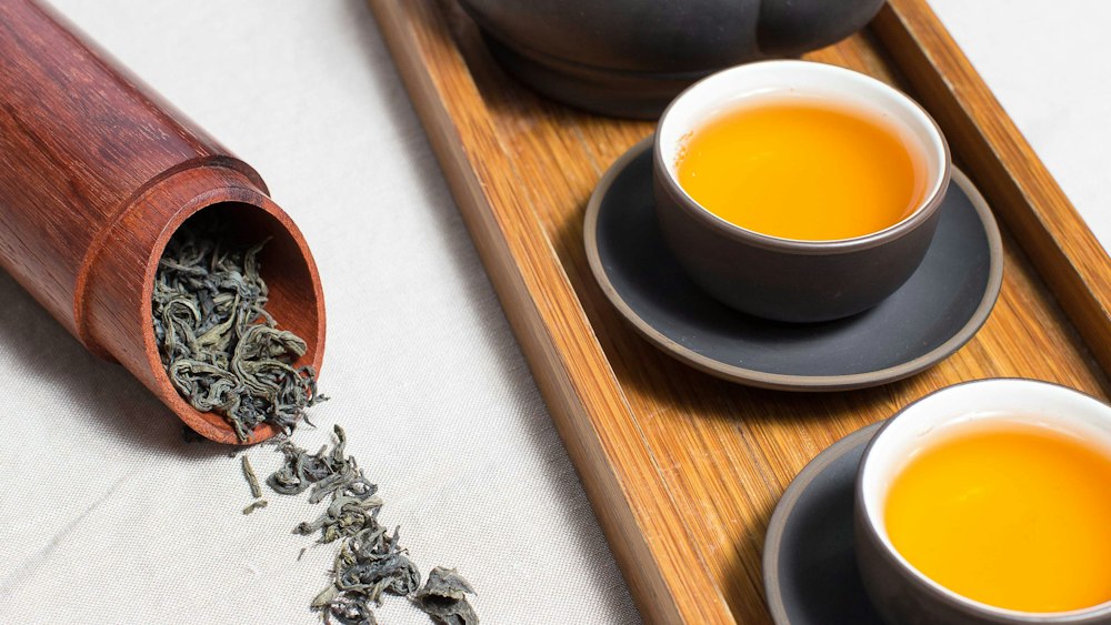 Tea Time Essentials: Black Ceramic Teapot and Cups