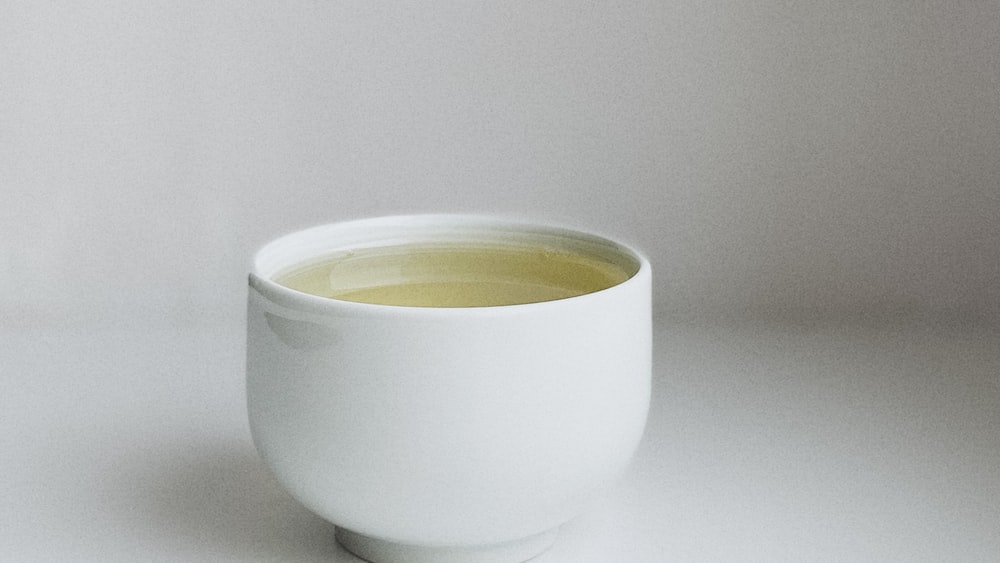 Tea in a Hakuji Porcelain Cup