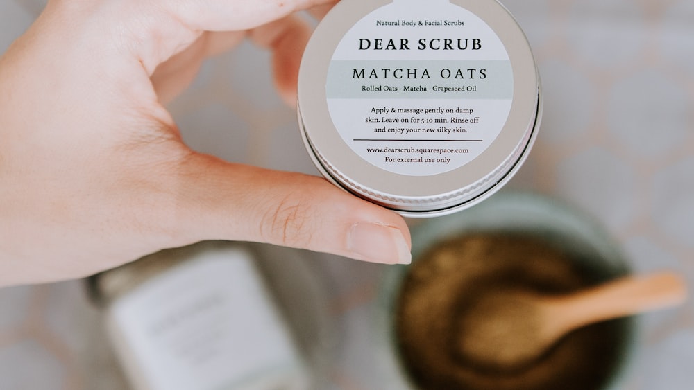 Versatile Matcha: Mini Natural Matcha Oats Body Scrub in Action